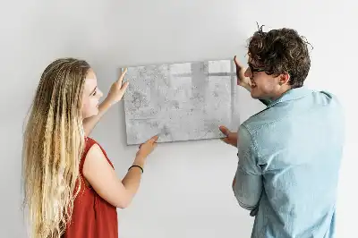Magnetisk skrivetavle i betonvægsdesign