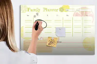 Magnetisk skrivetavle Familieplanner