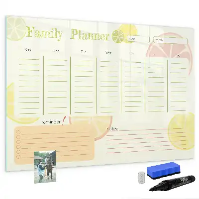 Magnetisk skrivetavle Familieplanner