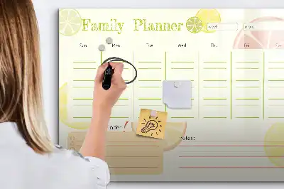 Magnetisk skrivetavle Familieplanner
