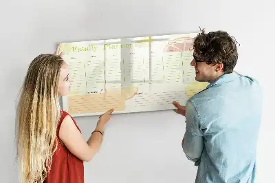 Magnetisk skrivetavle Familieplanner