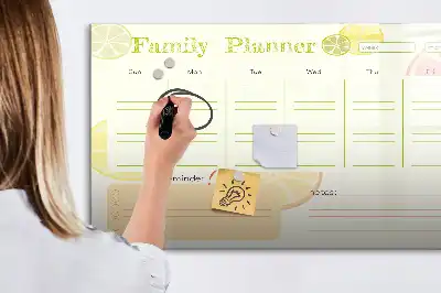 Magnetisk skrivetavle Familieplanner
