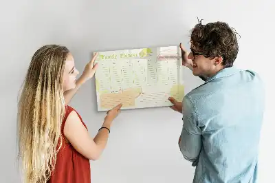Magnetisk skrivetavle Familieplanner