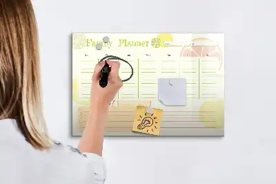 Magnetisk skrivetavle Familieplanner