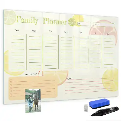 Magnetisk skrivetavle Familieplanner