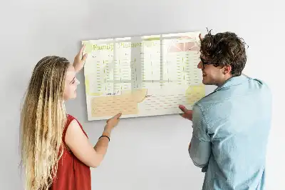 Magnetisk skrivetavle Familieplanner
