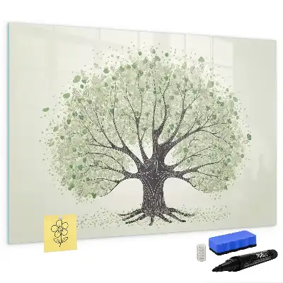 Magnetisk tegnetavle motiv af naturens store træ