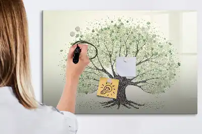 Magnetisk tegnetavle motiv af naturens store træ