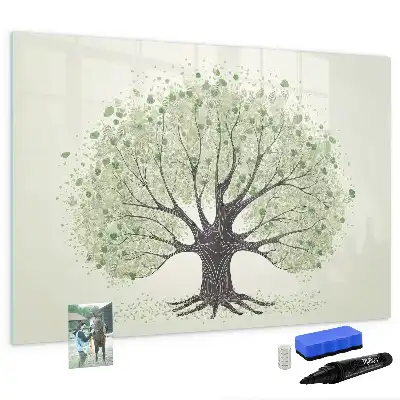 Magnetisk tegnetavle motiv af naturens store træ