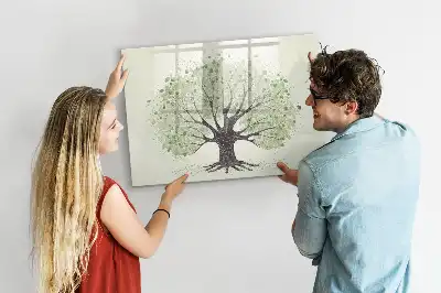 Magnetisk tegnetavle motiv af naturens store træ