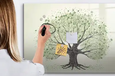 Magnetisk tegnetavle motiv af naturens store træ