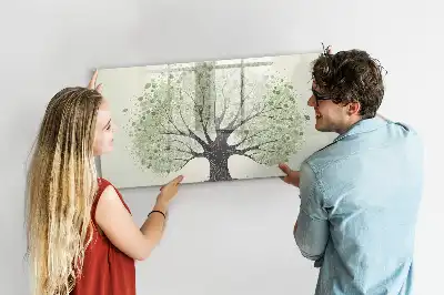 Magnetisk tegnetavle motiv af naturens store træ
