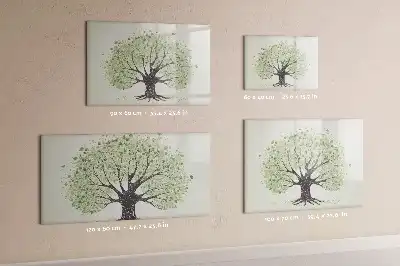 Magnetisk tegnetavle motiv af naturens store træ