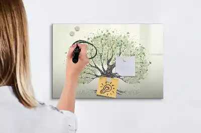 Magnetisk tegnetavle motiv af naturens store træ