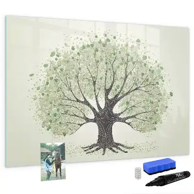 Magnetisk tegnetavle motiv af naturens store træ