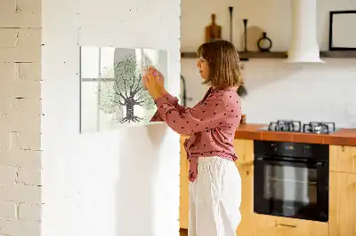 Magnetisk tegnetavle motiv af naturens store træ