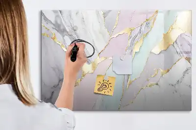 Magnetisk tegnetavle med marmormønster