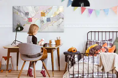Magnetisk tegnetavle med marmormønster