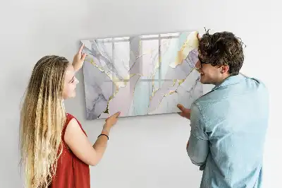 Magnetisk tegnetavle med marmormønster