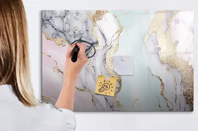 Magnetisk skrivetavle i marmor-design
