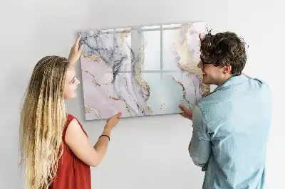 Magnetisk skrivetavle i marmor-design