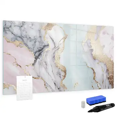Magnetisk skrivetavle i marmor-design