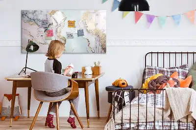 Magnetisk skrivetavle i marmor-design
