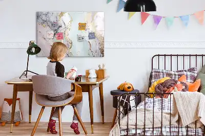Magnetisk skrivetavle i marmor-design