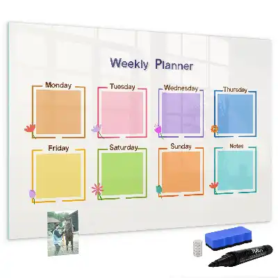 Tavle til at tegne magnetisk Ugeplanner