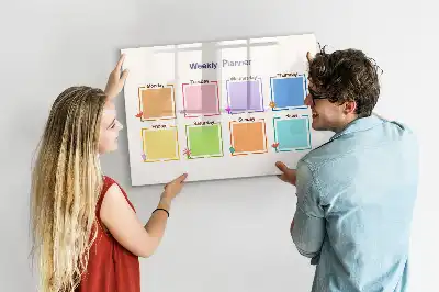 Tavle til at tegne magnetisk Ugeplanner