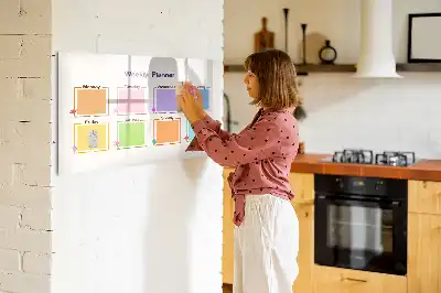 Tavle til at tegne magnetisk Ugeplanner