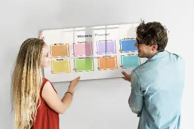 Tavle til at tegne magnetisk Ugeplanner