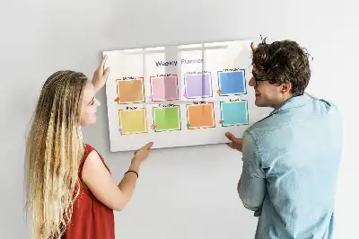 Tavle til at tegne magnetisk Ugeplanner