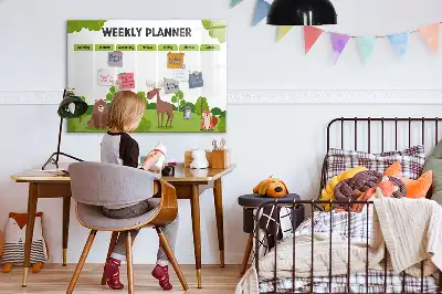 Magnetisk skrivetavle skoleskema