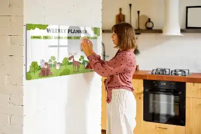 Magnetisk skrivetavle skoleskema
