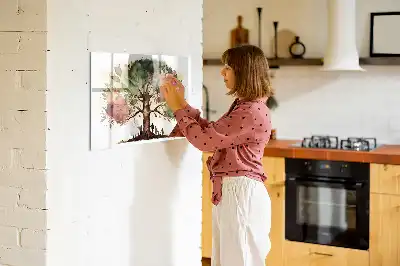 Magnetisk tegnetavle udformet som et slægtstræ