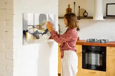 Magnetisk skrivetavle med bjergabstraktion