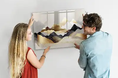 Magnetisk skrivetavle med bjergabstraktion