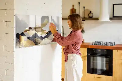 Magnetisk skrivetavle med bjergabstraktion