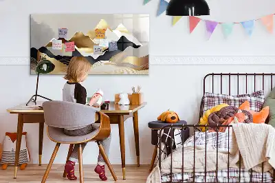 Magnetisk skrivetavle med bjergabstraktion