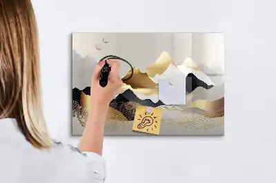 Magnetisk skrivetavle med bjergabstraktion