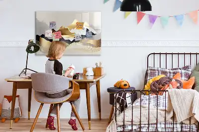 Magnetisk skrivetavle med bjergabstraktion