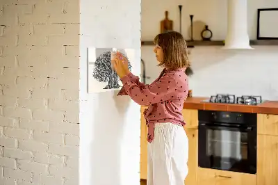 Magnetisk skrivetavle med motiv af naturens store træ
