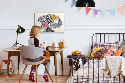 Magnetisk skrivetavle med motiv af naturens store træ