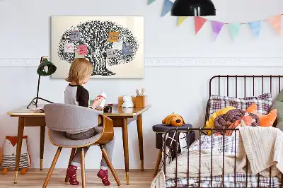 Magnetisk skrivetavle med motiv af naturens store træ