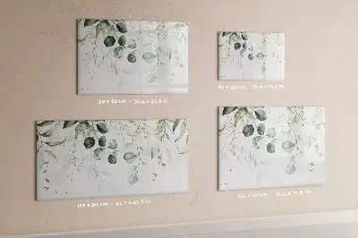 Magnetisk skrivetavle med motiv af hængende planter