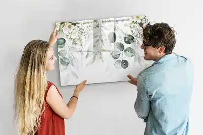 Magnetisk skrivetavle med motiv af naturens planter