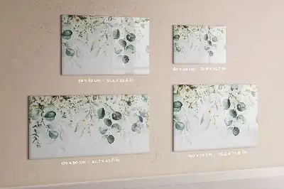 Magnetisk skrivetavle med motiv af naturens planter