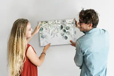 Magnetisk skrivetavle med motiv af naturens planter