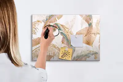 Magnetisk tegnetavle med bladmønster
